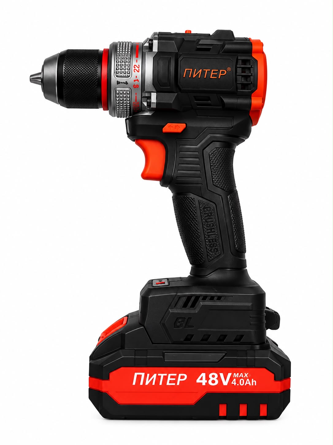 Drel Piter Batereyalı kömürsüz  PT48-A1